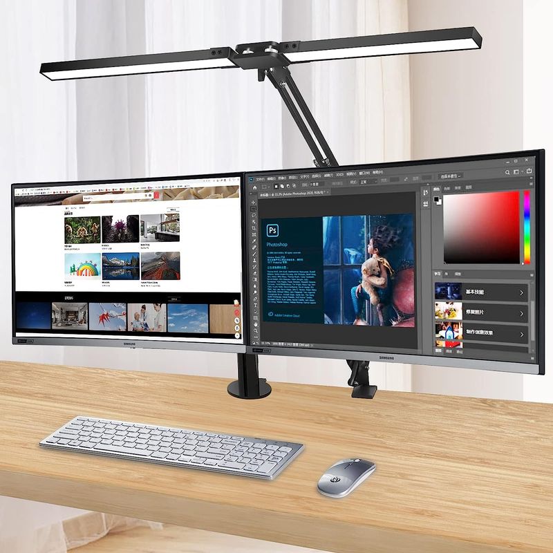 Casa si Gradina - Corpuri si surse de iluminat - Veioze si lampi - Lampi de veghe - Lampa de birou LED, LittleDomi, Brat Oscilant cu Clema sau Suport, Inaltime Ajustabila, 3 Moduri de Iluminare, 10 - Infinity.ro