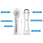 Ingrijire personala si Cosmetice - Aparate & accesorii ingrijire personala - Aparate cosmetice - Aparate intretinere si ingrijire corporala - Perie de Curatare Faciala LittleDomi, 2 in 1, Vibratii, 4 Capete, 2 Viteze, Acumulator Inclus, Lifting EMS cu Ioni, - Infinity.ro