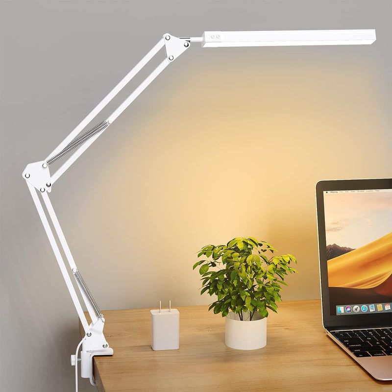 Casa si Gradina - Corpuri si surse de iluminat - Veioze si lampi - Lampi de veghe - Lampa de birou LED, LittleDomi, Brat Oscilant cu Clema, Inaltime Ajustabila, 3 Moduri de Iluminare - Infinity.ro
