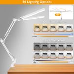 Casa si Gradina - Corpuri si surse de iluminat - Veioze si lampi - Lampi de veghe - Lampa de birou LED, LittleDomi, Brat Oscilant cu Clema sau Suport, Inaltime Ajustabila, 3 Moduri de Iluminare - Infinity.ro