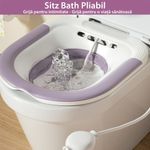 Casa si Gradina - Sanitare - Obiecte sanitare - Accesorii vase de toaleta - Vas Sitz Bath Pliabil LittleDomi®, pentru Baie de Sezut tip Lighean cu Irigator Reglabil pentru Tratament Hemoroizi - Infinity.ro