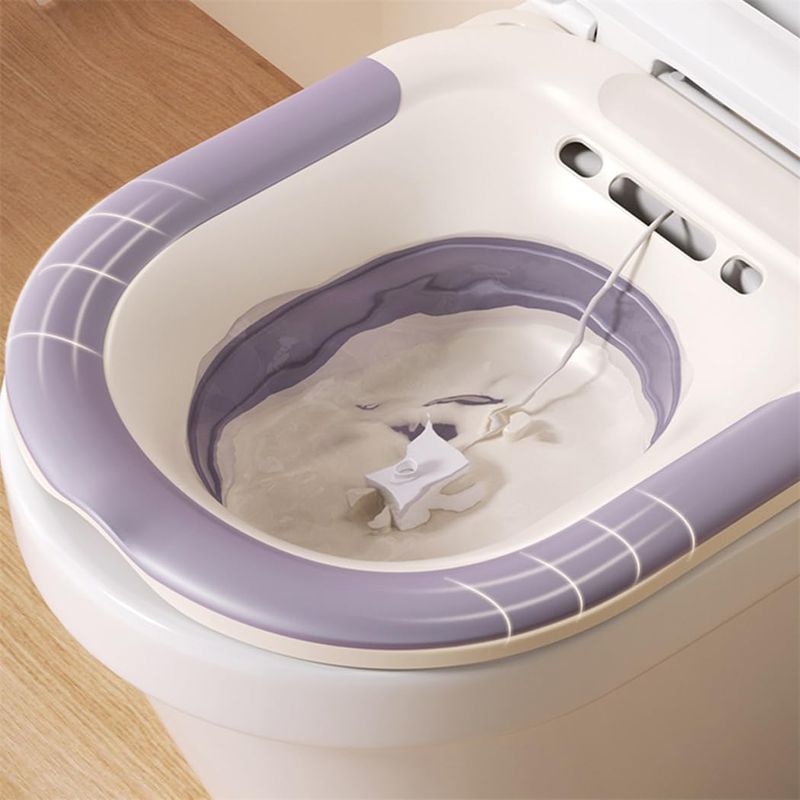 Casa si Gradina - Sanitare - Obiecte sanitare - Accesorii vase de toaleta - Vas Sitz Bath Pliabil LittleDomi®, pentru Baie de Sezut tip Lighean cu Irigator Reglabil pentru Tratament Hemoroizi - Infinity.ro