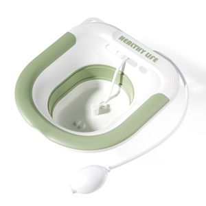 Vas Sitz Bath Pliabil LittleDomi®, pentru Baie de Sezut tip Lighean cu Irigator Reglabil pentru Tratament Hemoroizi
