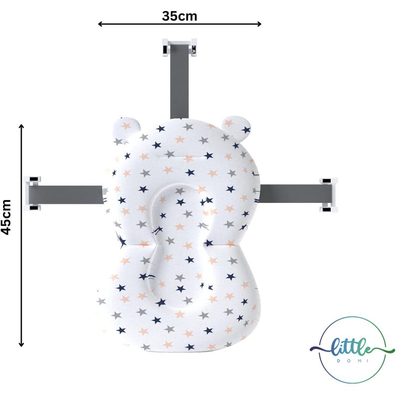 Jucarii, Copii si Bebe - Igiena si ingrijire - Baia bebelusului - Cadite bebe si accesorii baie - Cadita Pliabila cu Perna de Baie Hipoalergenica pentru Bebelusi LittleDomi®. 0-18 Luni, Termometru Incorporat, Suport - Infinity.ro