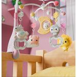 Jucarii, Copii si Bebe - Jucarii si jocuri - Jucarii bebelusi - Carusel patut - Carusel Muzical Reincarcabil pentru Patut Bebelusi LittleDomi®, Control prin Telecomanda, Cronometru, Joc de Lumini - Infinity.ro