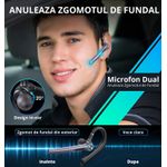 TV, Audio-Video si Foto - Portabile audio - Casti audio - Casca Bluetooth 5.2 Profesionala, Handsfree, Eliminare Zgomot, Control Volum si Muzica, 2 Microfoane, Functie Mute - Infinity.ro