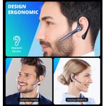 TV, Audio-Video si Foto - Portabile audio - Casti audio - Casca Bluetooth 5.2 Profesionala, Handsfree, Eliminare Zgomot, Control Volum si Muzica, 2 Microfoane, Functie Mute - Infinity.ro