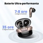 TV, Audio-Video si Foto - Portabile audio - Casti audio - Casti Wireless Bluetooth 5.3, Control prin Atingere, Fara Fir, Carcasa Magnetica, Afisare LED, Eliminare Zgomot - Infinity.ro