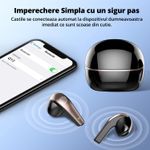 TV, Audio-Video si Foto - Portabile audio - Casti audio - Casti Wireless Bluetooth 5.3, Control prin Atingere, Fara Fir, Carcasa Magnetica, Afisare LED, Eliminare Zgomot - Infinity.ro