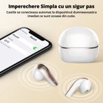 TV, Audio-Video si Foto - Portabile audio - Casti audio - Casti Wireless Bluetooth 5.3, Control prin Atingere, Fara Fir, Carcasa Magnetica, Afisare LED, Eliminare Zgomot - Infinity.ro