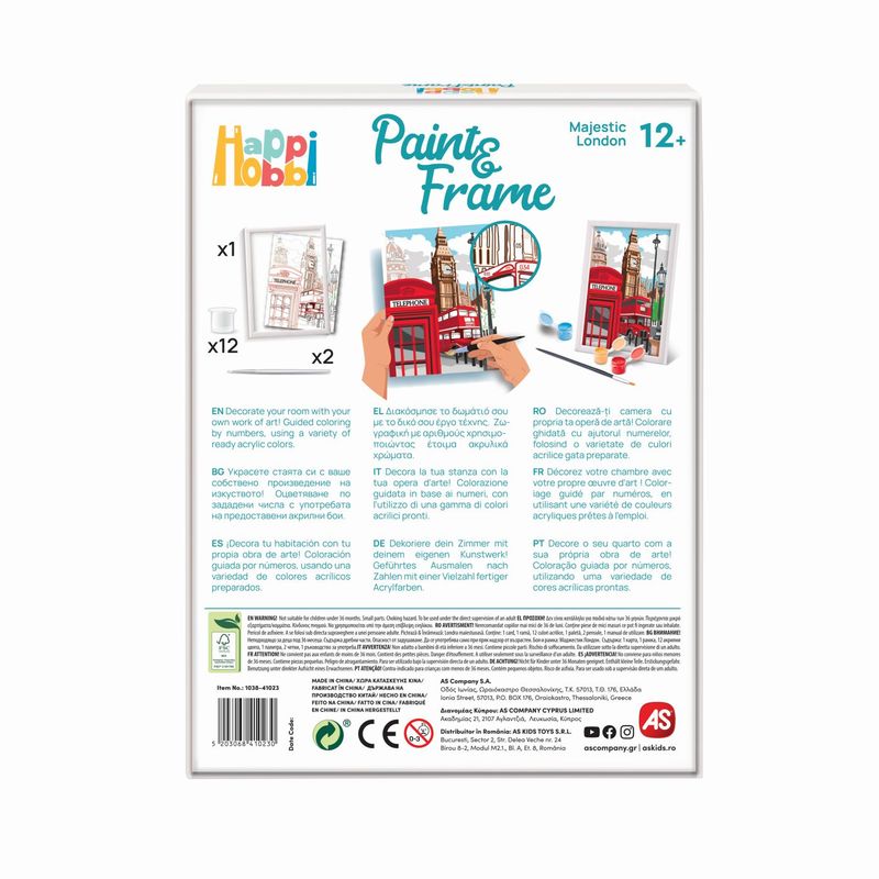 Jucarii, Copii si Bebe - Jucarii si jocuri - Jucarii & jocuri educative - Seturi pictura si desen - Picteaza si inrameaza londra - Infinity.ro