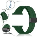 Laptop, Telefoane si Tablete - Wearables si gadgeturi - Wearables - Accesorii wearables - Curea silicon magnetica pentru Apple Watch 42/44/45/49mm, compatibila seria 1-10 / SE / Ultra 2 / Ultra, LUVLU™ - Infinity.ro