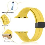 Laptop, Telefoane si Tablete - Wearables si gadgeturi - Wearables - Accesorii wearables - Curea silicon magnetica pentru Apple Watch 42/44/45/49mm, compatibila seria 1-10 / SE / Ultra 2 / Ultra, LUVLU™ - Infinity.ro