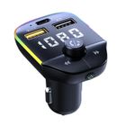 Auto si Moto - Electronice auto - Multimedia auto - Modulator FM Auto Bluetooth, Handsfree Car Kit, Transmitator FM, Incarcare rapida, MP3 Player, Lumina Ambientala, LUVLU™ - Infinity.ro