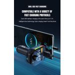 Auto si Moto - Electronice auto - Multimedia auto - Modulator FM Auto Bluetooth, Handsfree Car Kit, Transmitator FM, Incarcare rapida, MP3 Player, Lumina Ambientala, LUVLU™ - Infinity.ro