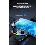 Auto si Moto - Electronice auto - Multimedia auto - Modulator FM Auto Bluetooth, Handsfree Car Kit, Transmitator FM, Incarcare rapida, MP3 Player, Lumina Ambientala, LUVLU™ - Infinity.ro