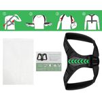 Ingrijire personala si Cosmetice - Sanatate si wellness - Aparate medicale - Suporturi ortopedice si orteze - Corector De Postura LUVLU™ Pentru Indreptare Spate, Coloana, Clavicula si Umeri, Pentru Barbati/Femei, Marime L - Infinity.ro