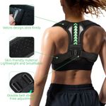 Ingrijire personala si Cosmetice - Sanatate si wellness - Aparate medicale - Suporturi ortopedice si orteze - Corector De Postura LUVLU™ Pentru Indreptare Spate, Coloana, Clavicula si Umeri, Pentru Barbati/Femei, Marime L - Infinity.ro