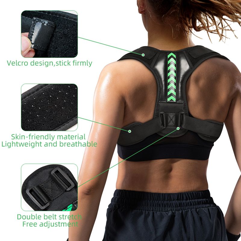 Ingrijire personala si Cosmetice - Sanatate si wellness - Aparate medicale - Suporturi ortopedice si orteze - Corector De Postura LUVLU™ Pentru Indreptare Spate, Coloana, Clavicula si Umeri, Pentru Barbati/Femei, Marime L - Infinity.ro
