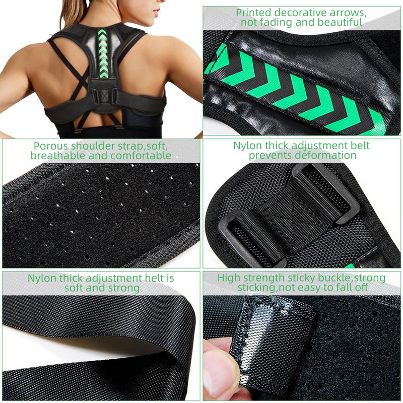 Ingrijire personala si Cosmetice - Sanatate si wellness - Aparate medicale - Suporturi ortopedice si orteze - Corector De Postura LUVLU™ Pentru Indreptare Spate, Coloana, Clavicula si Umeri, Pentru Barbati/Femei, Marime L - Infinity.ro