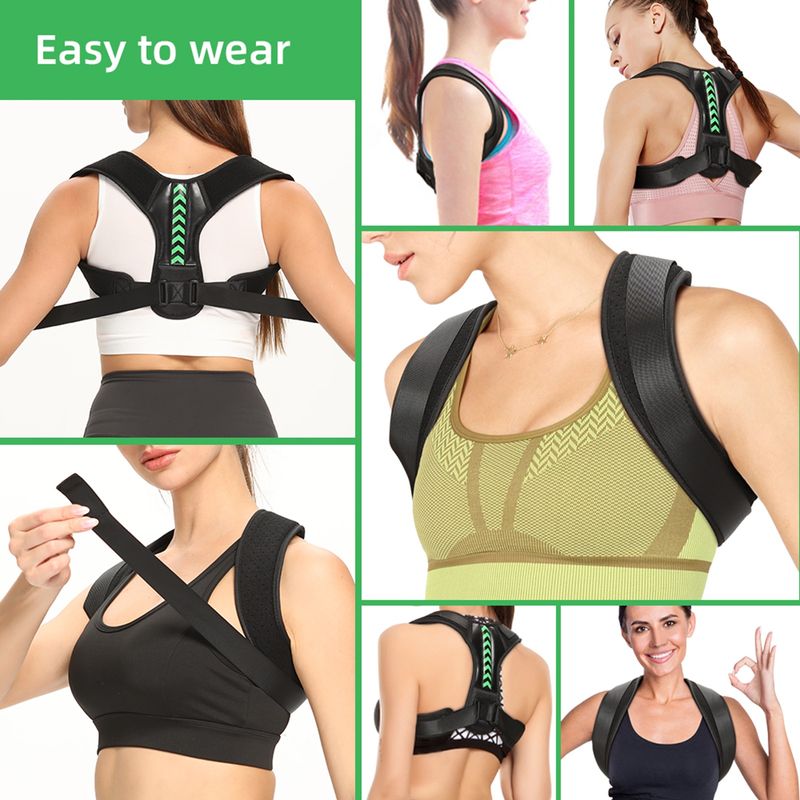 Ingrijire personala si Cosmetice - Sanatate si wellness - Aparate medicale - Suporturi ortopedice si orteze - Corector De Postura LUVLU™ Pentru Indreptare Spate, Coloana, Clavicula si Umeri, Pentru Barbati/Femei, Marime L - Infinity.ro