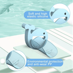 Jucarii, Copii si Bebe - Igiena si ingrijire - Baia bebelusului - Cadite bebe si accesorii baie - Extensie pentru Robinet de Apa in Forma de Balena, Pentru Copii, Non-Toxic, Fara BPA sau Ftalati, Albastru, LUVLU™ - Infinity.ro