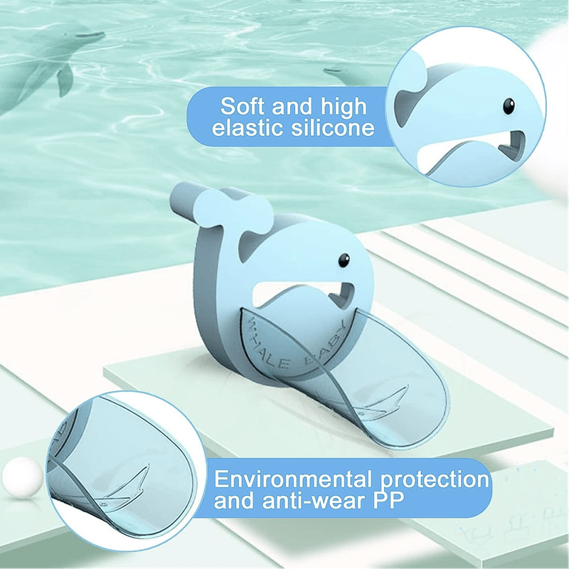 Jucarii, Copii si Bebe - Igiena si ingrijire - Baia bebelusului - Cadite bebe si accesorii baie - Extensie pentru Robinet de Apa in Forma de Balena, Pentru Copii, Non-Toxic, Fara BPA sau Ftalati, Albastru, LUVLU™ - Infinity.ro
