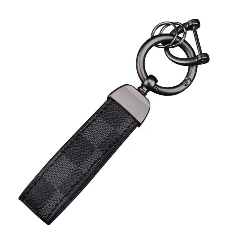 Fashion, accesorii si bijuterii - Femei - Accesorii femei - Alte accesorii femei - Breloc chei din piele si otel zincat, LUVLU™, rotire la 360, inel in D anti-pierdere, 2 inele mici si surubelnita - Infinity.ro