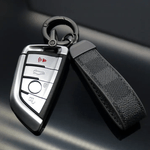 Fashion, accesorii si bijuterii - Femei - Accesorii femei - Alte accesorii femei - Breloc chei din piele si otel zincat, LUVLU™, rotire la 360, inel in D anti-pierdere, 2 inele mici si surubelnita - Infinity.ro