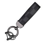 Fashion, accesorii si bijuterii - Femei - Accesorii femei - Alte accesorii femei - Breloc chei din piele si otel zincat, LUVLU™, rotire la 360, inel in D anti-pierdere, 2 inele mici si surubelnita - Infinity.ro