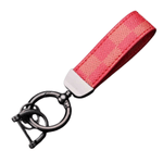 Fashion, accesorii si bijuterii - Femei - Accesorii femei - Alte accesorii femei - Breloc chei din piele si otel zincat, LUVLU™, rotire la 360, inel in D anti-pierdere, 2 inele mici si surubelnita - Infinity.ro