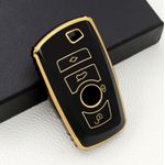 Auto si Moto - Electronice auto - Accesorii electronice auto - Husa de protectie cheie BMW compatibila cu X1, X3, X4, I3, M3, M4, M5, M6, Seria 1,3,5,6,7 ( 2010-2016 ), LUVLU™ - Infinity.ro