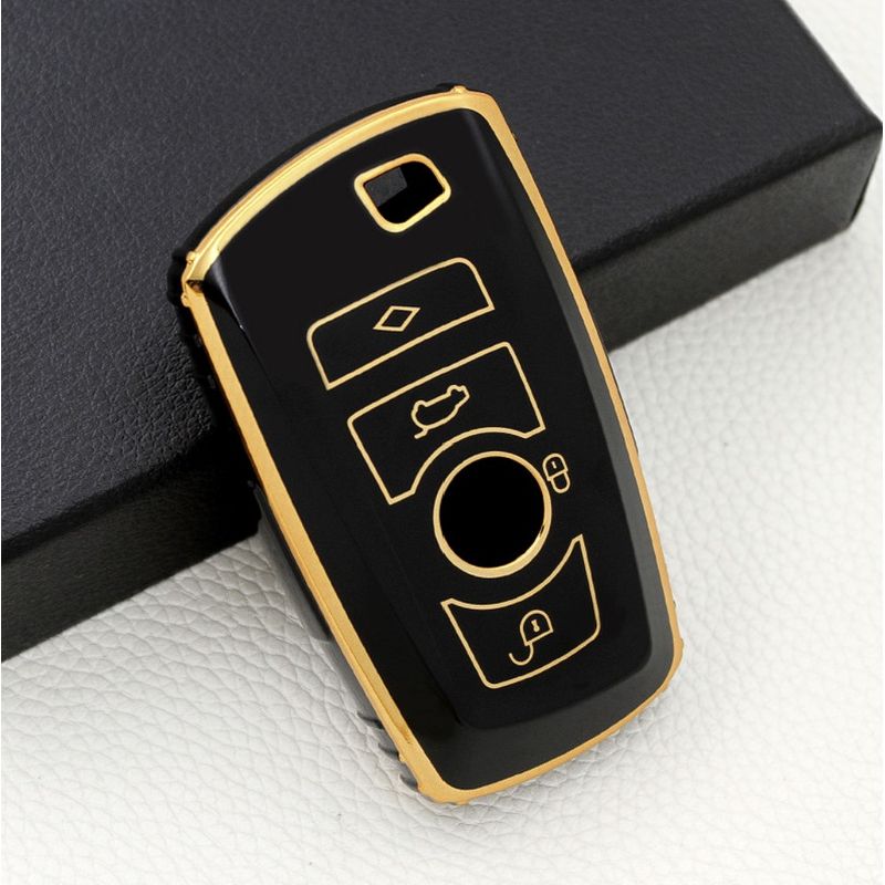 Auto si Moto - Electronice auto - Accesorii electronice auto - Husa de protectie cheie BMW compatibila cu X1, X3, X4, I3, M3, M4, M5, M6, Seria 1,3,5,6,7 ( 2010-2016 ), LUVLU™ - Infinity.ro