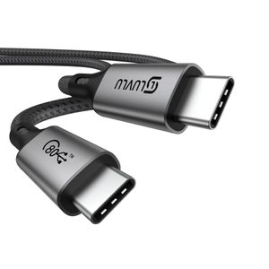 Cablu de date USB C 4.0 Gen 2 LUVLU®, Incarcare rapida 240W (48V5A), 80Gbps, 8K@60Hz, Thunderbolt 5, Cip E-Marker, 1m