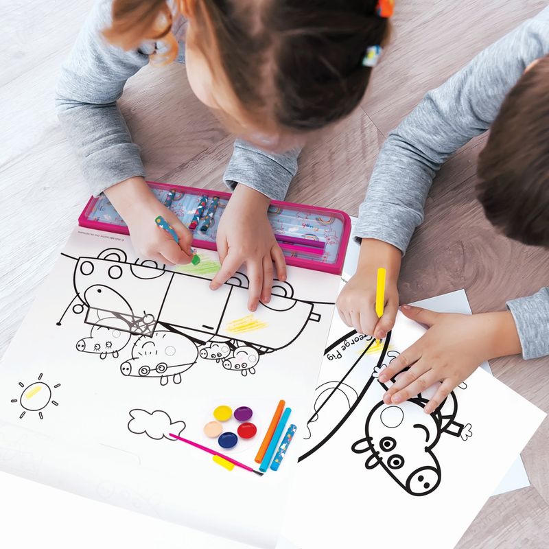 Jucarii, Copii si Bebe - Jucarii si jocuri - Jucarii & jocuri educative - Seturi pictura si desen - Set pentru desen giga block 5 in 1 peppa pig - Infinity.ro