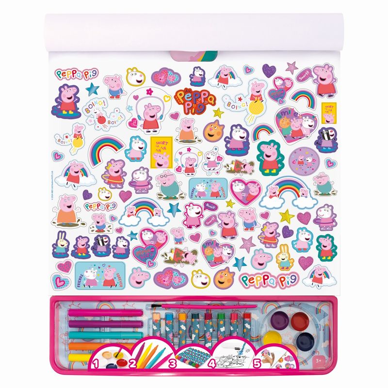 Jucarii, Copii si Bebe - Jucarii si jocuri - Jucarii & jocuri educative - Seturi pictura si desen - Set pentru desen giga block 5 in 1 peppa pig - Infinity.ro