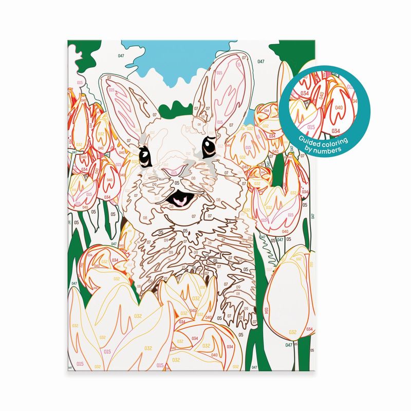 Jucarii, Copii si Bebe - Jucarii si jocuri - Jucarii & jocuri educative - Seturi pictura si desen - Happi hobbi picteaza si inrameaza iepuras vesel - Infinity.ro