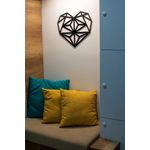 Casa si Gradina - Decoratiuni - Decoratiuni perete - Decor Personalizabil HandyHands Geometric Inima din lemn - 44 L x 38 H (cm) - Infinity.ro