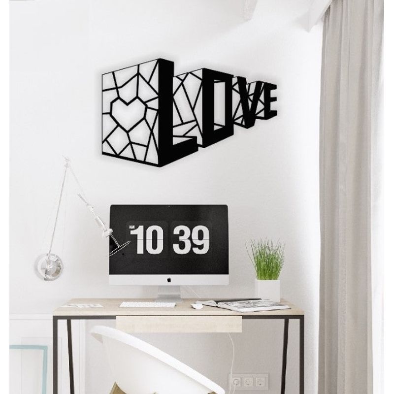 Casa si Gradina - Decoratiuni - Decoratiuni perete - Decor Personalizabil Geometric perete Love din lemn - 58 L x 36 H (cm) - Infinity.ro