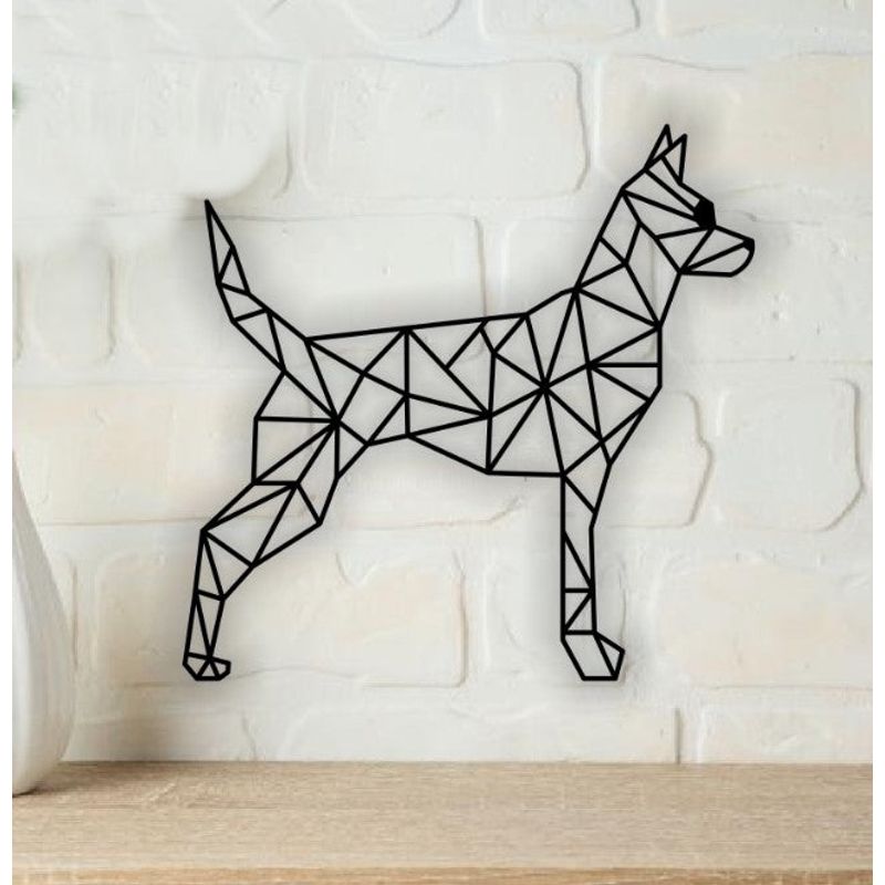 Casa si Gradina - Decoratiuni - Decoratiuni perete - Decor Personalizabil Geometric perete Catel din lemn - 29 L x 28 H (cm) - Infinity.ro