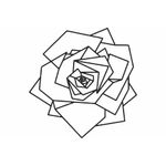 Casa si Gradina - Decoratiuni - Decoratiuni perete - Decor Personalizabil Geometric perete Trandafir HHH322 din lemn - 37 L x 38 H (cm) - Infinity.ro