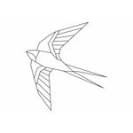 Casa si Gradina - Decoratiuni - Decoratiuni perete - Decor Personalizabil Geometric Pasarea Colibri HHH423 din lemn - 38 L x 35 H (cm) - Infinity.ro