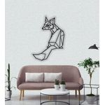 Casa si Gradina - Decoratiuni - Decoratiuni perete - Decor Personalizabil Geometric perete Vulpe HHH336 din lemn - 27 L x 38 H (cm) - Infinity.ro