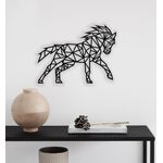 Casa si Gradina - Decoratiuni - Decoratiuni perete - Decor Personalizabil Geometric perete Cal HHH604 din lemn - 40 L x 30 H (cm) - Infinity.ro