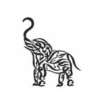 Casa si Gradina - Decoratiuni - Decoratiuni perete - Decor Personalizabil Geometric perete Elefant HHH404 din lemn - 36 L x 31 H (cm) - Infinity.ro