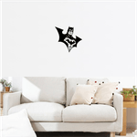 Casa si Gradina - Decoratiuni - Decoratiuni perete - Decor perete Batman HH738 din lemn - 26 L x 25 H (cm) - Infinity.ro