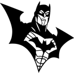 Casa si Gradina - Decoratiuni - Decoratiuni perete - Decor perete Batman HH738 din lemn - 26 L x 25 H (cm) - Infinity.ro