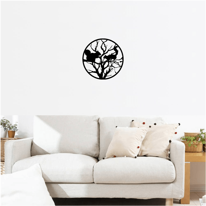 Casa si Gradina - Decoratiuni - Decoratiuni perete - Decor perete Veverite in Copac HH718 din lemn - 37 L x 37 H (cm) - Infinity.ro