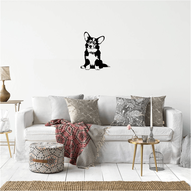 Casa si Gradina - Decoratiuni - Decoratiuni perete - Decor perete Catel Corgi HH710 din lemn - 27 L x 35 H (cm) - Infinity.ro