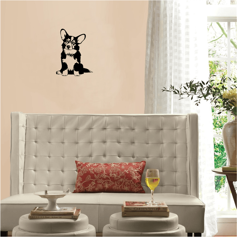 Casa si Gradina - Decoratiuni - Decoratiuni perete - Decor perete Catel Corgi HH710 din lemn - 27 L x 35 H (cm) - Infinity.ro